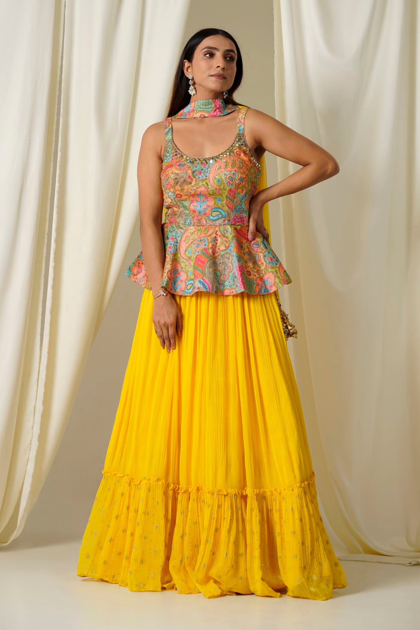 Mrunalini Rao designs. | Long blouse designs, Party wear dresses, Indian  designer outfits
